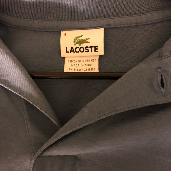 Men’s Lacoste polo size M - Picture 2 of 2